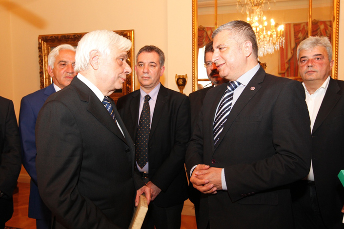 Με τον Πρόεδρο της Δημοκρατίας κ. Προκόπη Παυλόπουλο συναντήθηκε σήμερα αντιπροσωπεία της ΚΕΔΕ