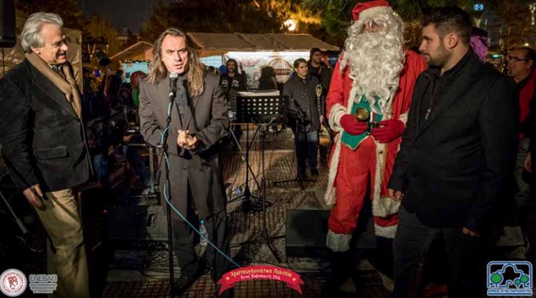 Ο Νίκος Γκαραβέλας & το G-Radio στη «Χριστουγεννιάτικη Πολιτεία» στην Αγία Παρασκευή