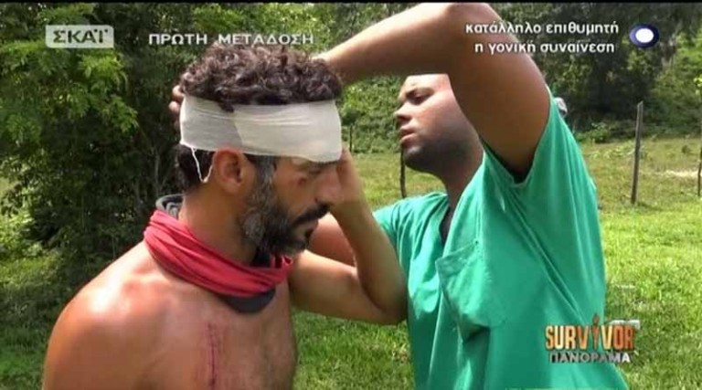Λαχτάρα στο Survivor! Τραυματίστηκε σοβαρά στο κεφάλι ο Χρανιώτης (video)