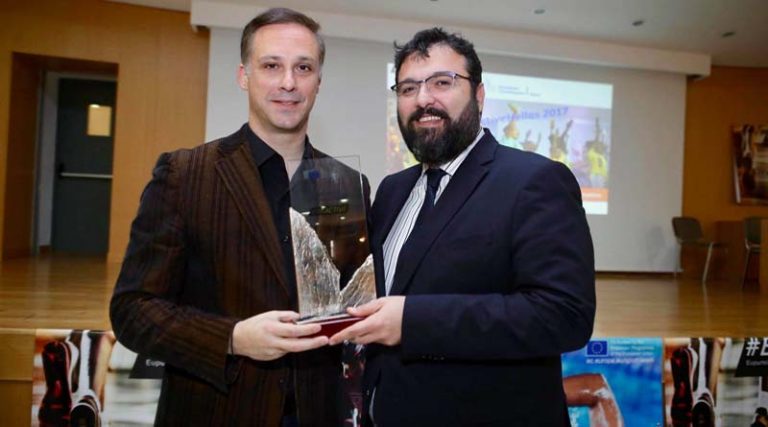 Ο Σπ. Πάντζας  βραβεύτηκε από τον Υφυπουργό Αθλητισμού για την προσφορά της Περιφέρειας Aττικής στο Be Active