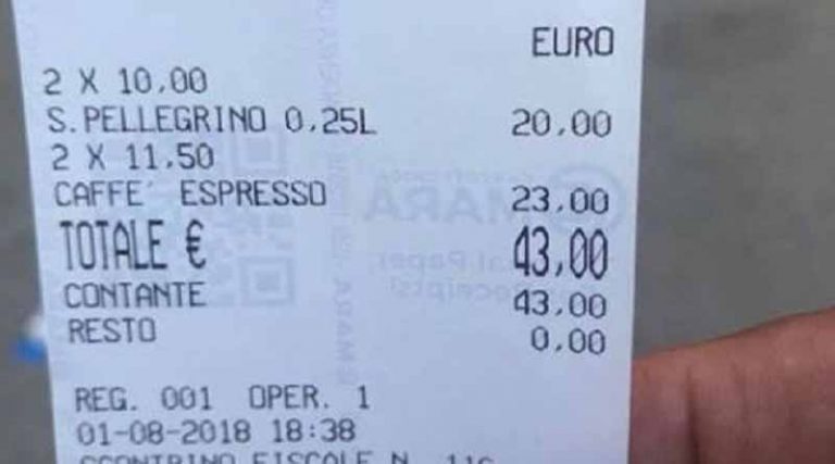 Ποια Μύκονος; Πλήρωσαν 43€ για 2 καφέδες και 2 μπουκαλάκια νερό!