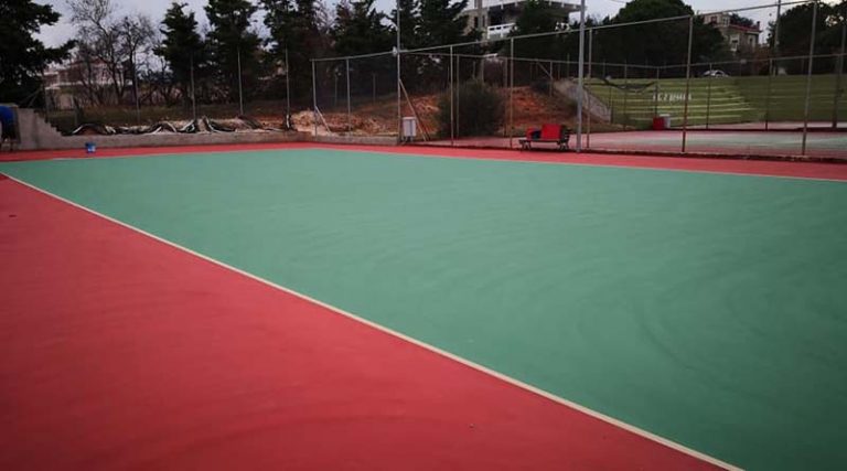 Ραφήνα: Παραλαβή των ανακαινισμένων γηπέδων τένις στο Αθλ. Κέντρο του Νέου Βουτζά