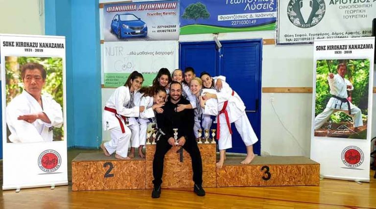 Σάρωσε τα μετάλλια, κέρδισε το θαυμασμό στη Χίο η Ακαδημία Shotokan Karate Ραφήνας