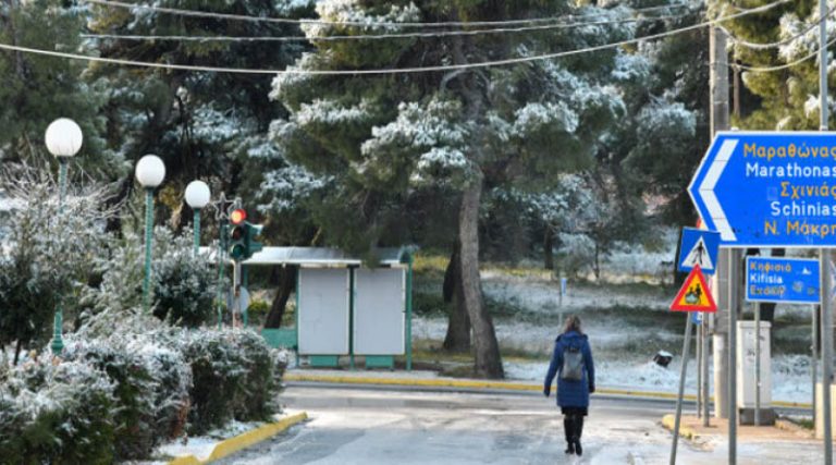 Κακοκαιρία «Λέανδρος»: Χιόνια την Παρασκευή σε Γραμματικό, Βαρνάβα και Αγ. Στέφανο