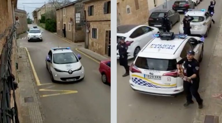 Ισπανοί αστυνομικοί δίνουν ζωή σε πόλη που είναι σε καραντίνα (βίντεο)