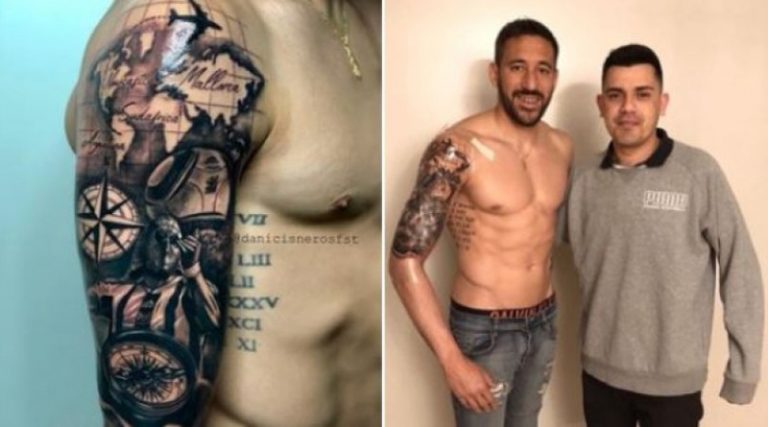 Ο «μαχητής» Γκουτιέρες έκανε τατουάζ τον χάρτη της ποδοσφαιρικής ζωής του (φωτό)