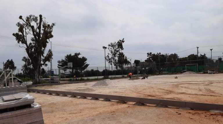 Ραφήνα: Άρχισαν οι εργασίες κατασκευής του γηπέδου 5Χ5 στο Δημοτικό Αθλητικό Κέντρο του Ν. Βουτζά