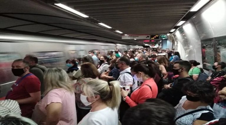 Συνωστισμός… δίχως τέλος σε Μετρό και Λεωφορεία! (φωτό & βίντεο)