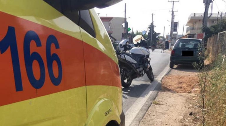 Τροχαίο ατύχημα στη Λ.  Βραυρώνος με δύο τραυματίες (φωτό)