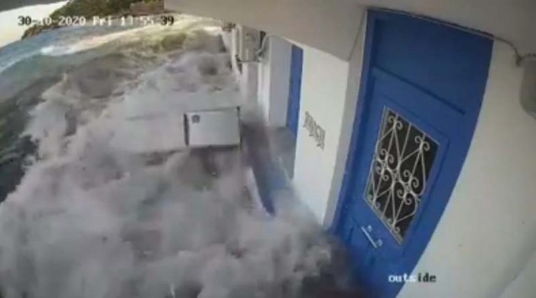 Σεισμός, Σάμος: Συγκλονιστικό βίντεο με το τσουνάμι που χτύπησε το νησί