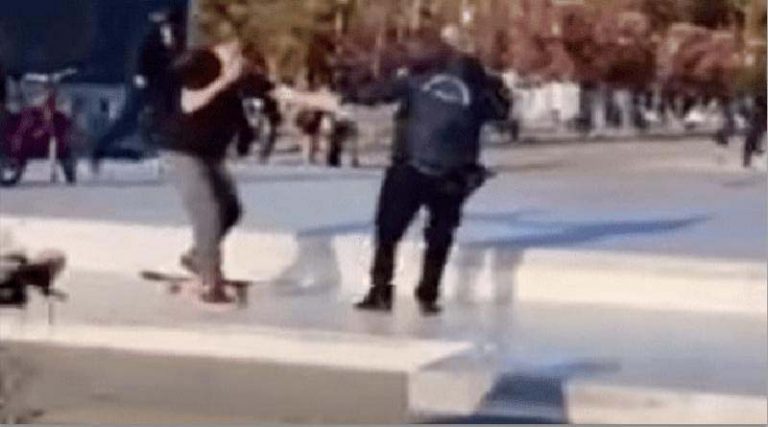 Απίστευτο! Αστυνομικοί κυνηγούν και προσάγουν  skateάδες! (βίντεο)