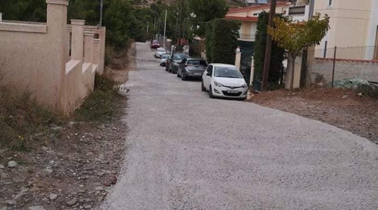Τσιμεντοστρώσεις δρόμων σε Ραφήνα και Πικέρμι (φωτό)