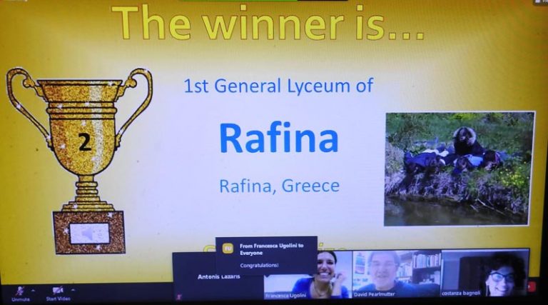 Στο 1ο Γενικό Λύκειο Ραφήνας το 2ο βραβείο στον Ευρωπαϊκό Διαγωνισμό “Schools in Action for Daylighting Rivers”!