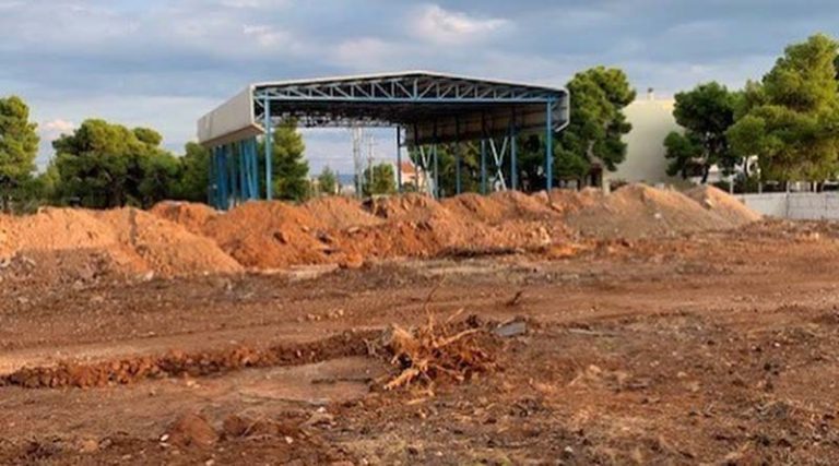 Αρτέμιδα: Προχωράει η κατασκευή του νέου Αθλητικού Κέντρου (φωτό)