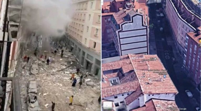 Ισχυρή έκρηξη στο κέντρο της Μαδρίτης  – Εικόνες καταστροφής! (φωτό & βίντεο)