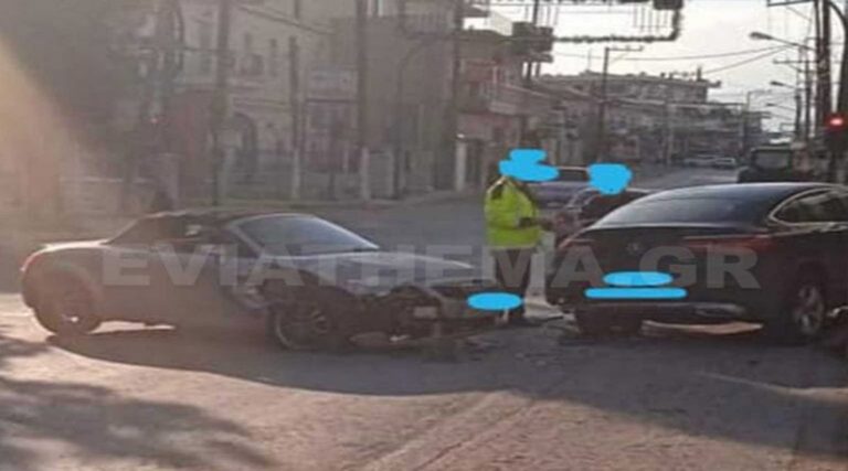 Σφοδρή σύγκρουση δύο αυτοκινήτων – Ένας τραυματίας (σοκαριστικές εικόνες)
