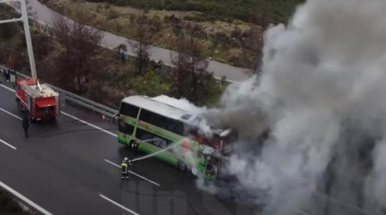 Βίντεο από τη φωτιά σε λεωφορείο των ΚΤΕΛ – Τρόμος για τους 48 επιβάτες!