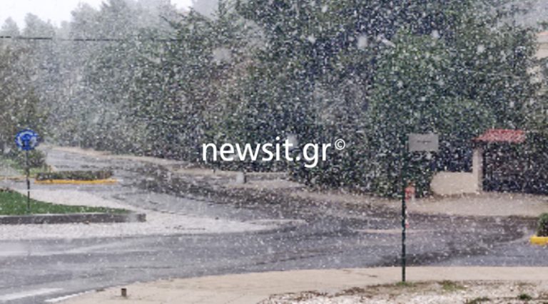 Κακοκαιρία «Μήδεια»: Ξεκίνησε να χιονίζει σε Διόνυσο, Άγιο Στέφανο, Σταμάτα και Δροσιά (φωτό)