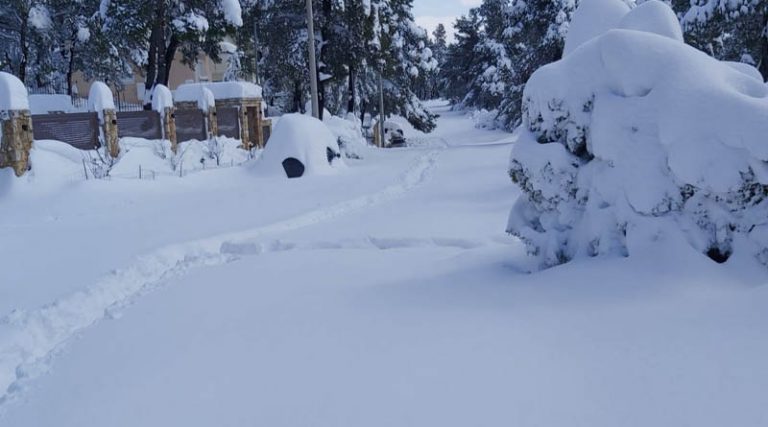 Ωρωπός:  1,5 μέτρο χιόνι στην Ιπποκράτειο Πολιτεία – Απεγκλωβίστηκε έγκυος – Επιχειρεί ο Στρατός! (φωτό)