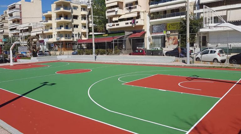 Ολοκληρώθηκε η ανακατασκευή των γηπέδων μπάσκετ σε Παλλήνη & Γέρακα