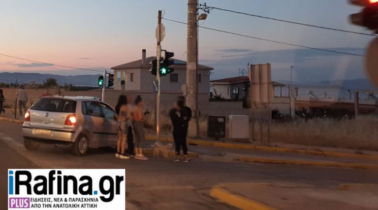 Νέα Μάκρη: Τροχαίο ατύχημα στη Λ. Μαραθώνος στο Μάτι (φωτό)