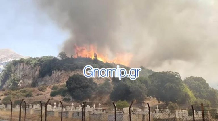 Πύρινη κόλαση στην Πάτρα: Καίγονται σπίτια, εκκενώνονται χωριά (βίντεο)