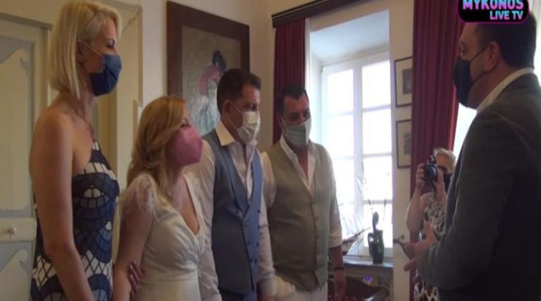 Παντρεύτηκε στη Μύκονο ο Γρηγόρης Μπιθικώτσης (φωτό & βίντεο)