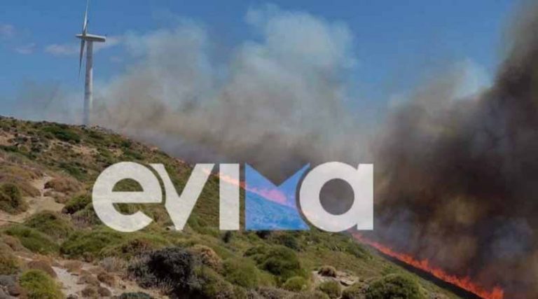 Φωτιά στην Εύβοια: Εκκενώνονται τα Μεσοχώρια Καρύστου