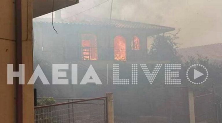 Εικόνες καταστροφής από τη φωτιά στην Ηλεία – Νέες εκκενώσεις περιοχών (φωτό)