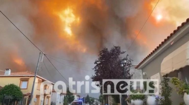 Φωτιά Ηλεία: Εγκλωβισμένοι στο χωριό Κλάδεος, εκκενώνεται το χωριό Λάλα – Στις φλόγες σπίτια