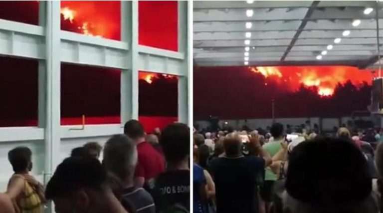 Φωτιά στην Εύβοια: Το βίντεο από το φέρι μποτ είναι λες και ο Δάντης γύρισε το Inferno! (video)