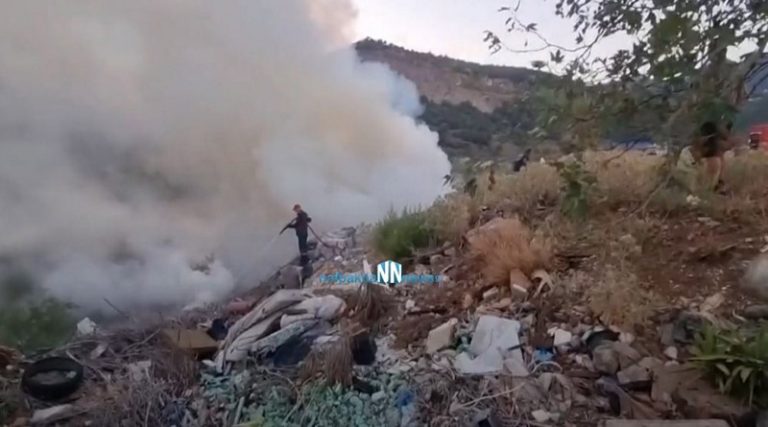 Ναύπακτος: Φωτιά κοντά στα ΚΤΕΛ Αιτωλοακαρνανίας