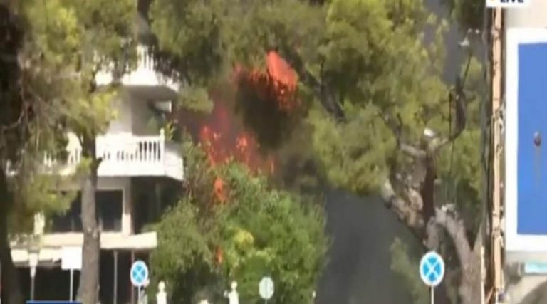 Φωτιά στη Βαρυμπόμπη: Επτά άτομα στο νοσοκομείο – Ανάμεσά τους και ένας πυροσβέστης