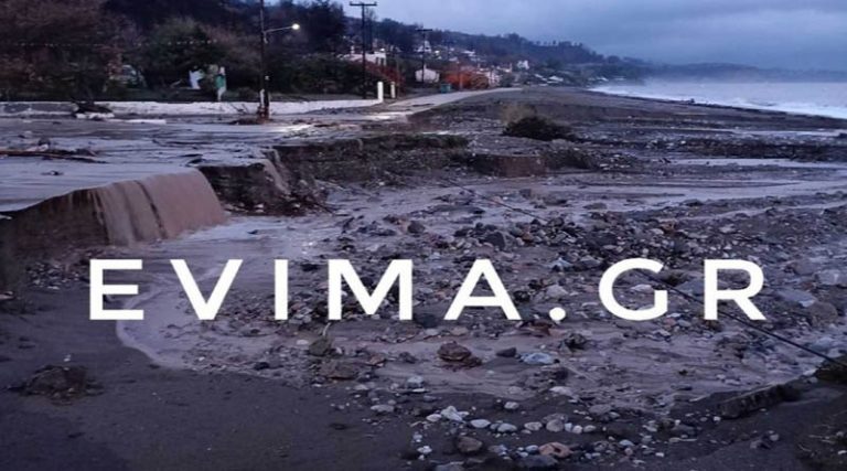 Κακοκαιρία «Αθηνά»: Μεγάλες καταστροφές στη Βόρεια Εύβοια από τις ισχυρές βροχές – Κατέστρεψαν ότι απέμεινε