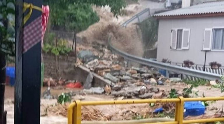 Κακοκαιρία «Αθηνά»: Μεγάλες καταστροφές στο Πήλιο – Κατολισθήσεις και πλημμύρες σε σπίτια (φωτό & βίντεο)