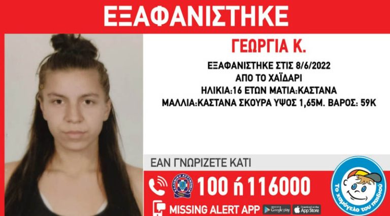 Συναγερμός για την αρπαγή της 16χρονης Γεωργίας – Ο 25χρονος φέρεται να την εξέδιδε