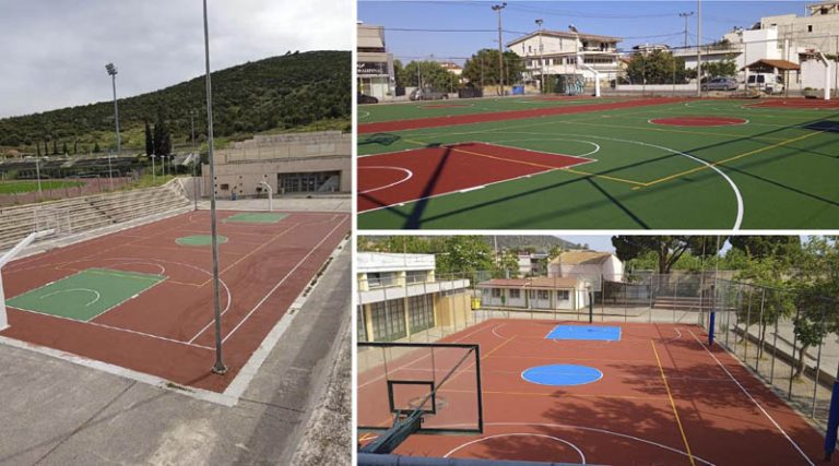 Δ. Μαραθώνα: Ολοκληρώθηκε η αποκατάσταση-ανακαίνιση 6 ανοιχτών δημοτικών αθλητικών χώρων (φωτό)