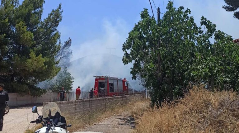 Αρτέμιδα: Οι πρώτες εικόνες από τη φωτιά, δίπλα από το δημαρχείο (φωτό)