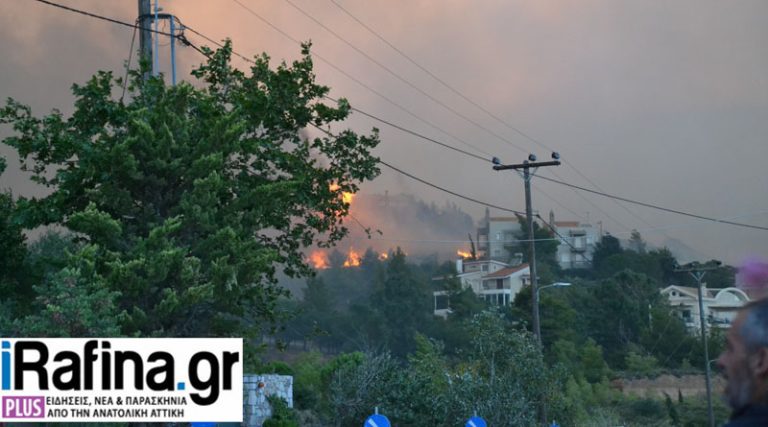 Τρομακτικό βίντεο από τη φωτιά στο Ντράφι με σπίτι να παραδίδεται στις φλόγες