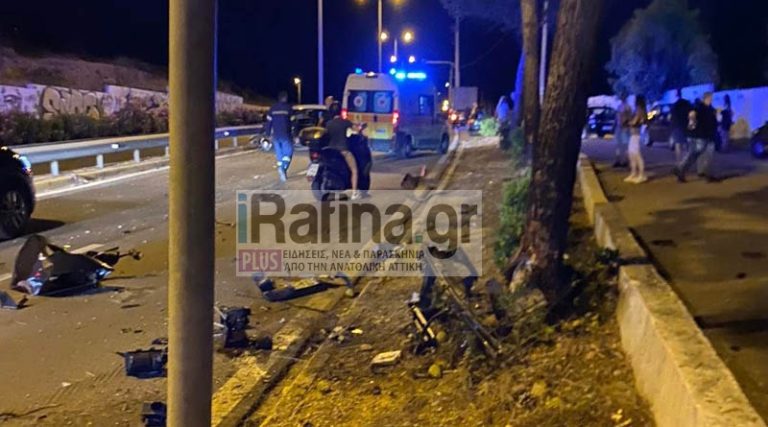 Τραγωδία: Νεκρός ο οδηγός του ΙΧ μετά το σοκαριστικό τροχαίο στη Λ. Μαραθώνος στο Μάτι (φωτό)