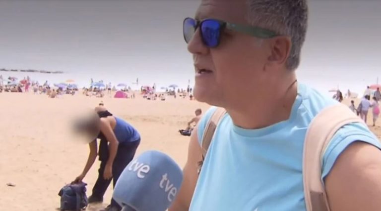 Κλοπή τσάντας σε παραλία σε ζωντανή μετάδοση! (βίντεο)
