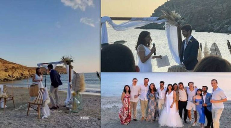Πόπη Τσαπανίδου: Οι πρώτες εικόνες από τον γάμο της κόρης της, Μαρίνας, στην Τήνο! (φωτό & βίντεο)