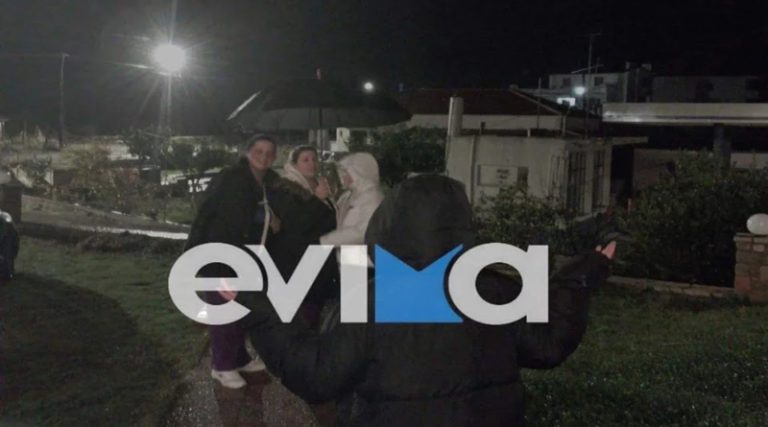 Στους δρόμους οι κάτοικοι της Εύβοιας – «Νομίζαμε ότι θα πέσει το σπίτι μας»