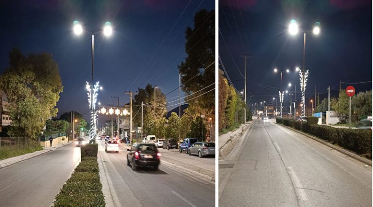 Ξεκίνησε η τοποθέτηση σύγχρονου Led φωτισμού και στις κεντρικές οδούς, όλου του Δήμου Παλλήνης (φωτό)