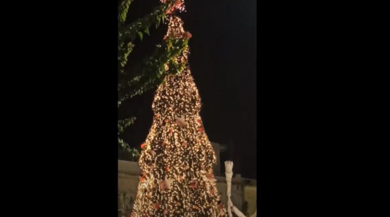 Σε Χριστουγεννιάτικο τέμπο το Λαύριο – Άναψε το Χριστουγεννιάτικο δέντρο (βίντεο)