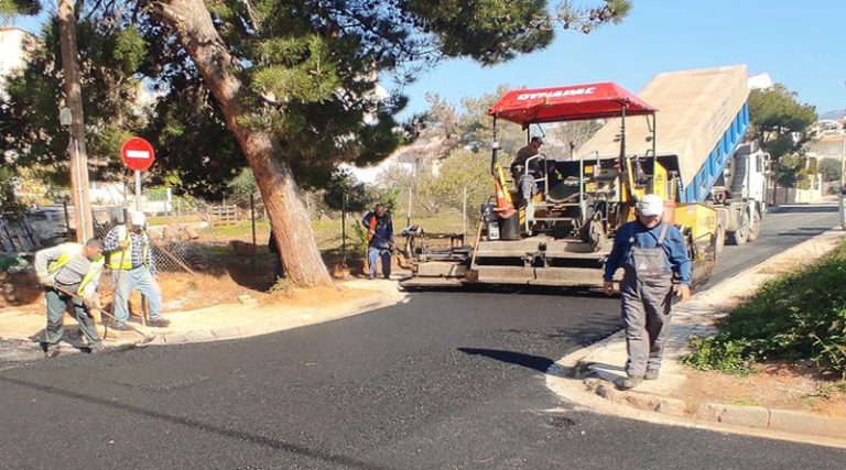 Συνεχίζεται το μεγάλο έργο οδοποιίας σε Γέρακα και Παλλήνη (φωτό)