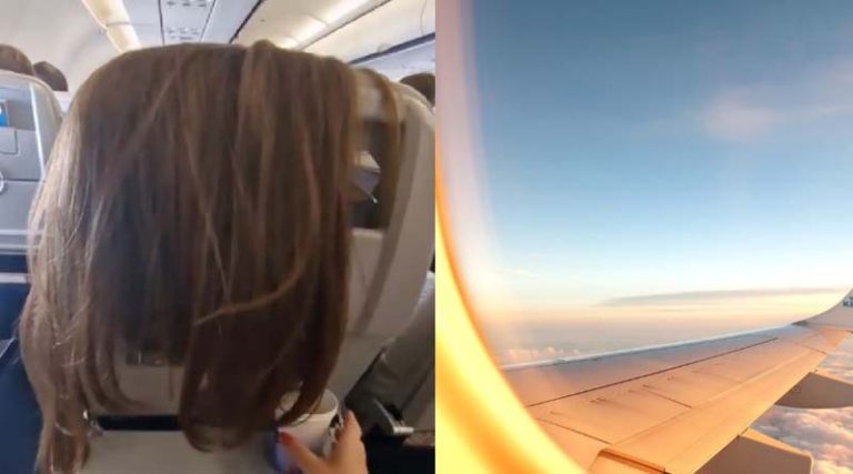 Η πτήση που έγινε εφιάλτης και το βίντεο με τα… μαλλιά που έγινε viral!