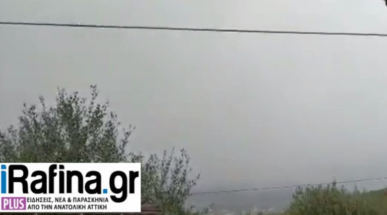 Άλλαξε ο καιρός στη Ραφήνα – Πυκνά σύννεφα και βροχή (βίντεο)