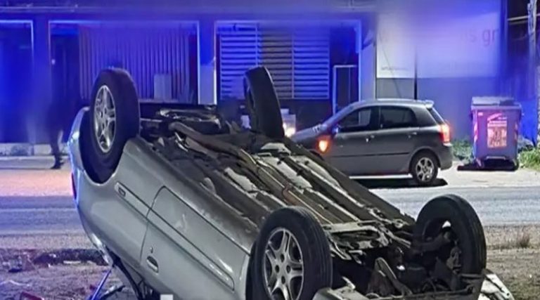 Σοκαριστικό τροχαίο με 22χρονο – Τούμπαρε το αυτοκίνητό του! (φωτό & βίντεο)