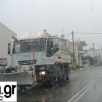Κακοκαιρία “Barbara”:  Χιονόπτωση σε Γέρακα & Παλλήνη – Περιπολικά της Αστυνομίας στη Λ. Μαραθώνος – Στους δρόμους εκχιονιστικά (αποκλειστικές εικόνες)